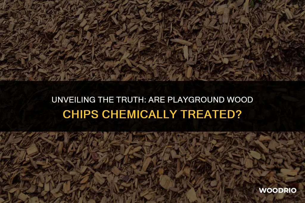 are playground wood chips treated