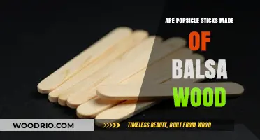The Truth About Popsicle Sticks: Are They Really Made of Balsa Wood?