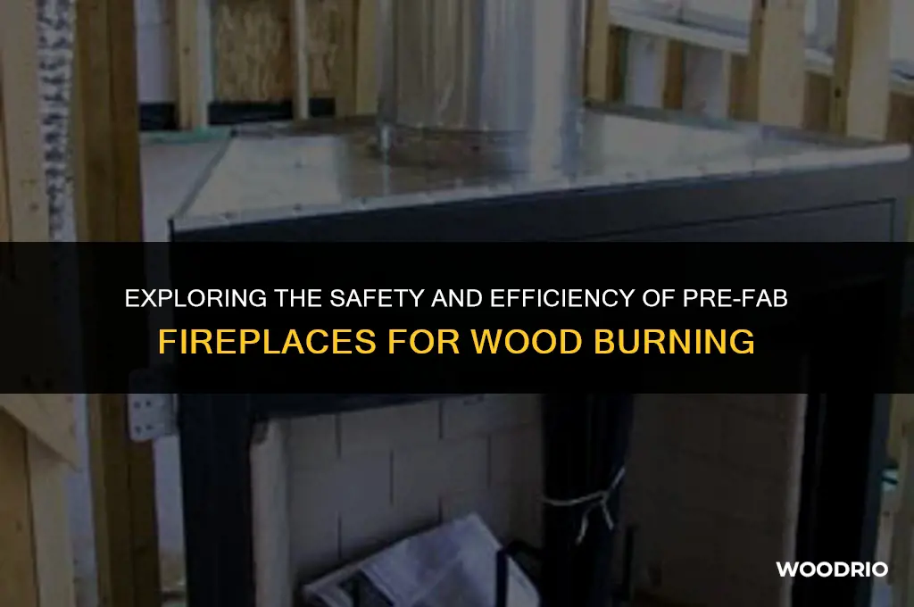 are pre-fab fireplaces ok for burning wood