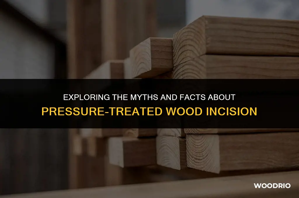 are pressure treated wood incised