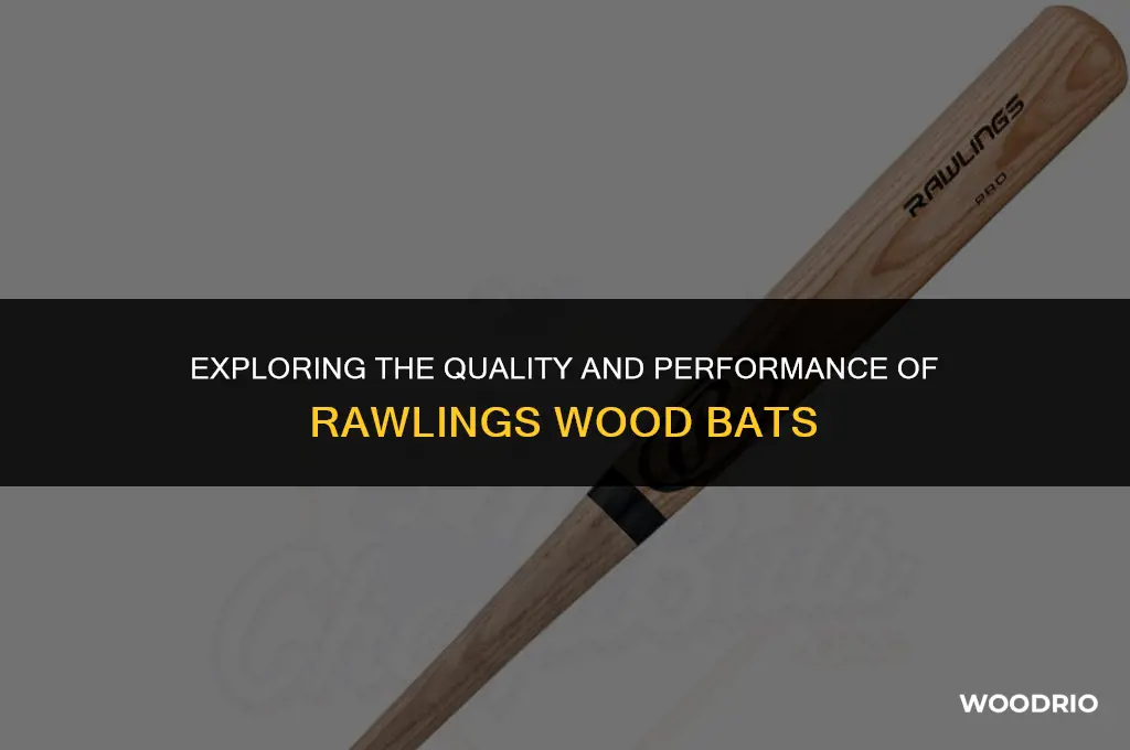 are rawlings wood bats good