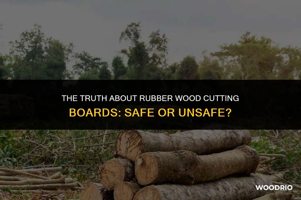 are rubber wood cutting boards safe