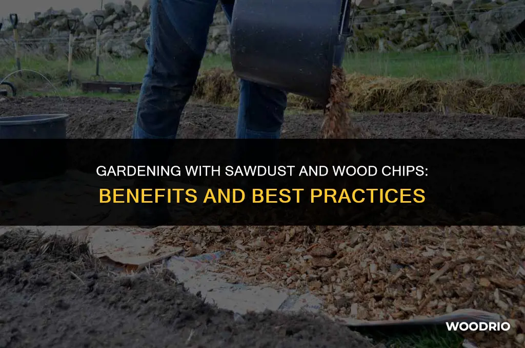 are sawdust and wood chips good for the garden
