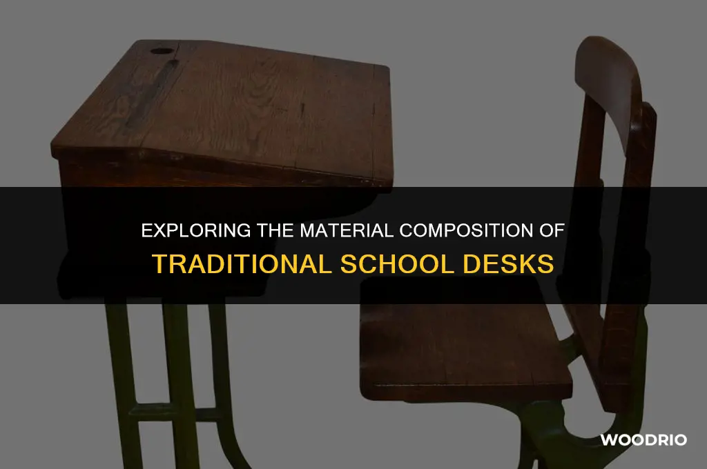 are school desks made of wood