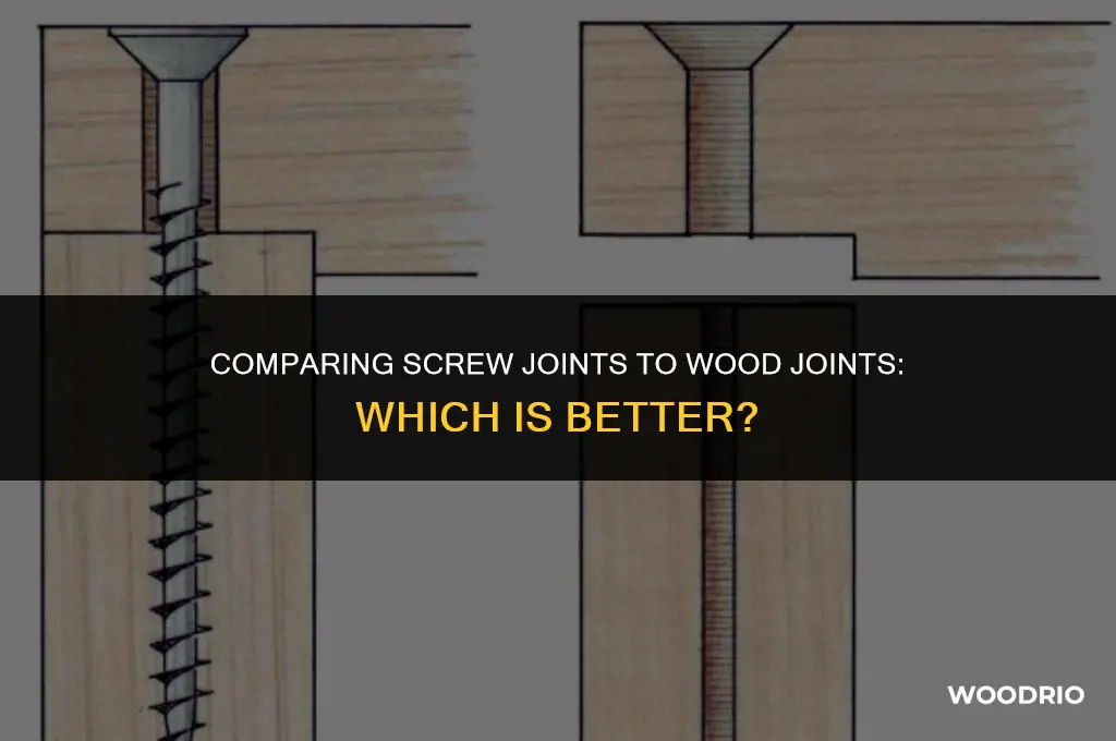 are screw joints as good as wood joint
