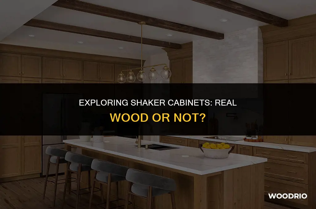 are shaker cabinets made of real wood