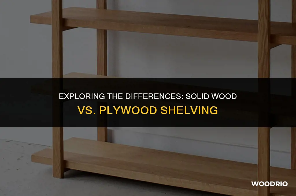 are shelves made of wood or plywood