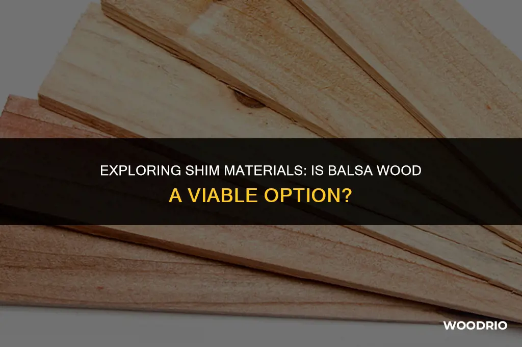 are shims made of balsa wood