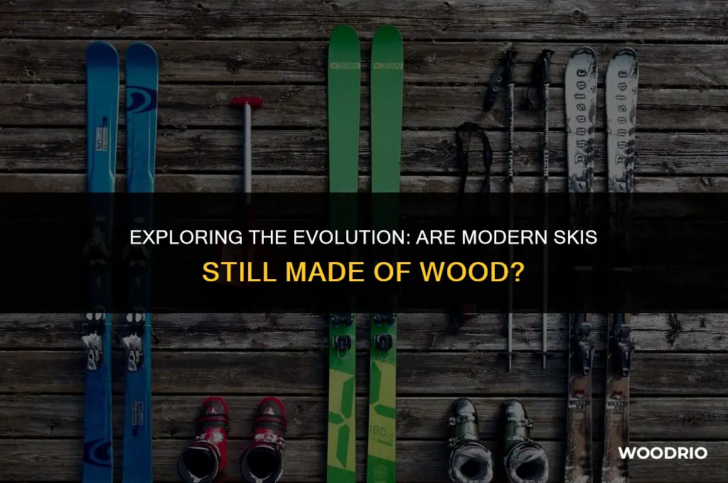 are skis made of wood