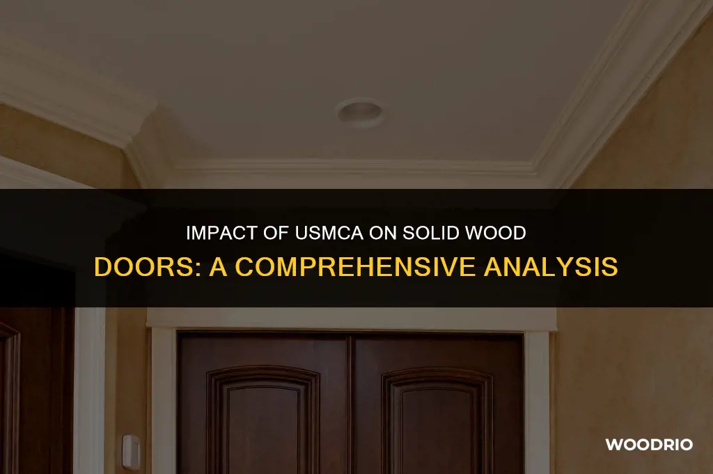 are solid wood doors affected by the usmca agreement