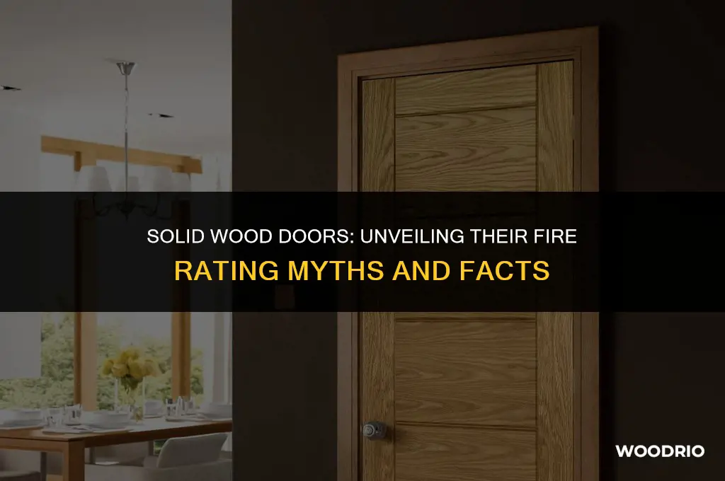are solid wood doors fire rated
