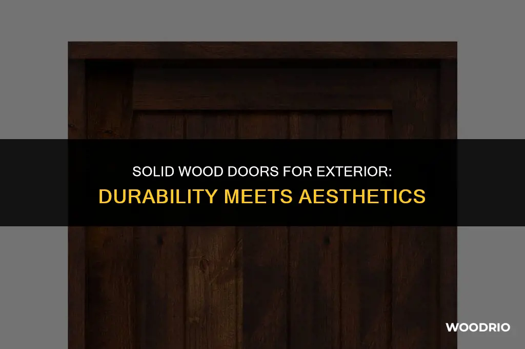 are solid wood doors good for exterior