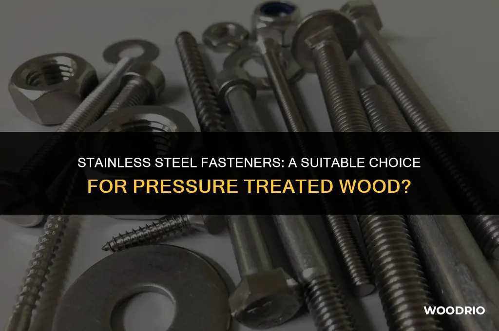 are stainless steel fasteners appropriate for pressure treated wood