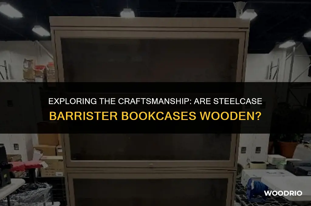are steelcase barrister bookcases made of wood