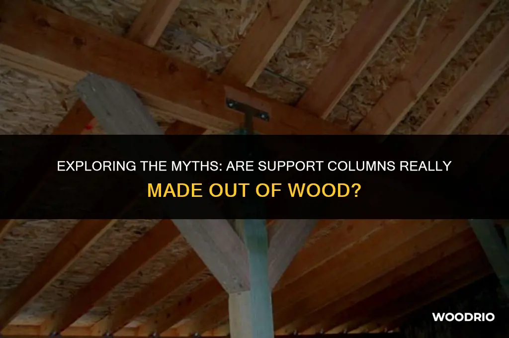 are support columns made out of wood