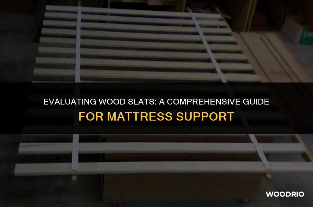 are the wood slats good enough for my mattress