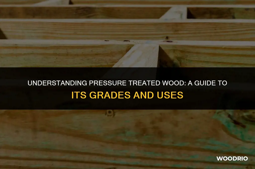 are there different grades of pressure treated wood