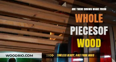 Exploring Traditional Craftsmanship: Drums Carved from Single Wood Pieces