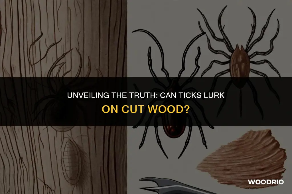 are ticks found on cut wood