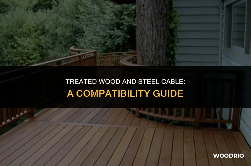 are treated wood and steel cable compatible
