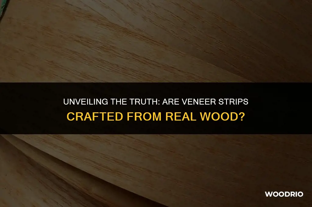 are veneer strips made from real wood