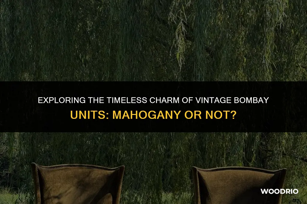 are vintage bombay units made of mahogany wood