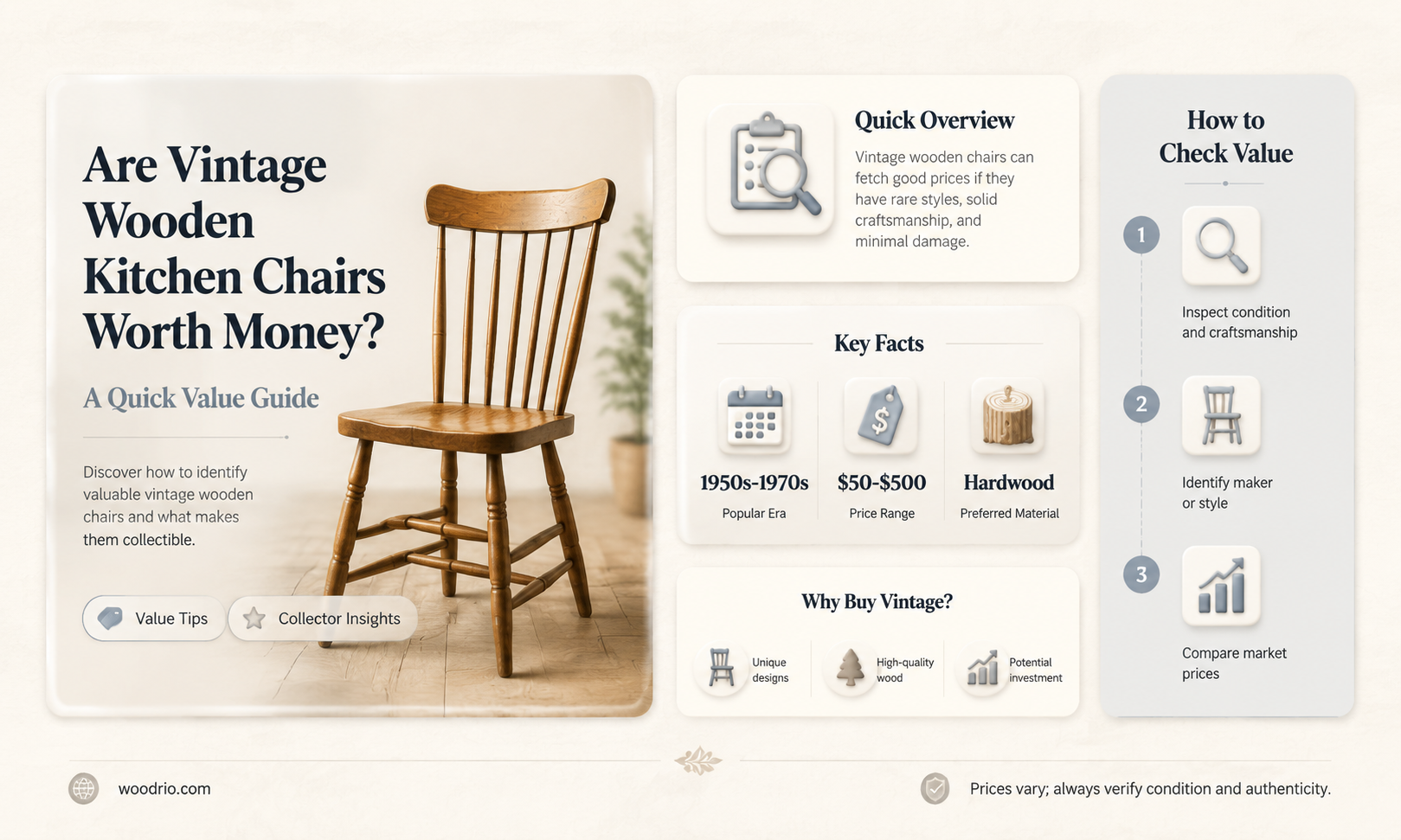 are old wooden kitchen chairs valuable