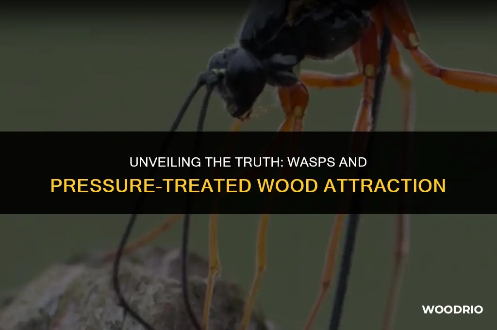 are wasps attracted to pressure treated wood