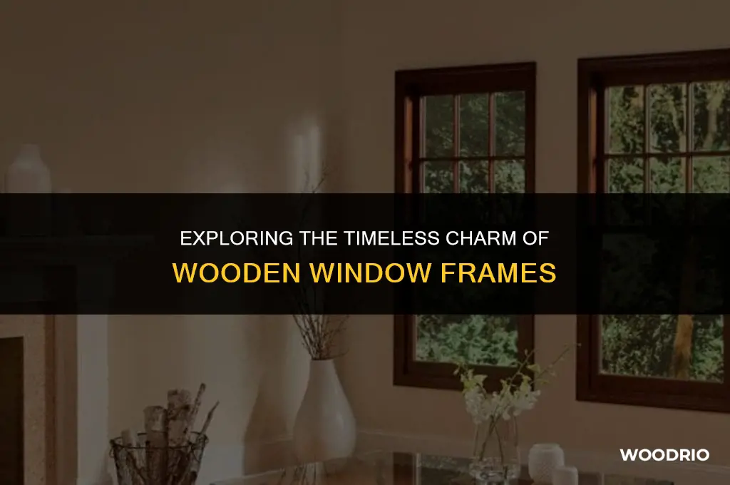 are window frames made of wood