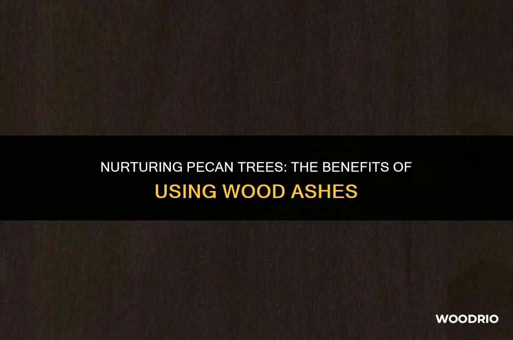 are wood ashes good for pecan trees