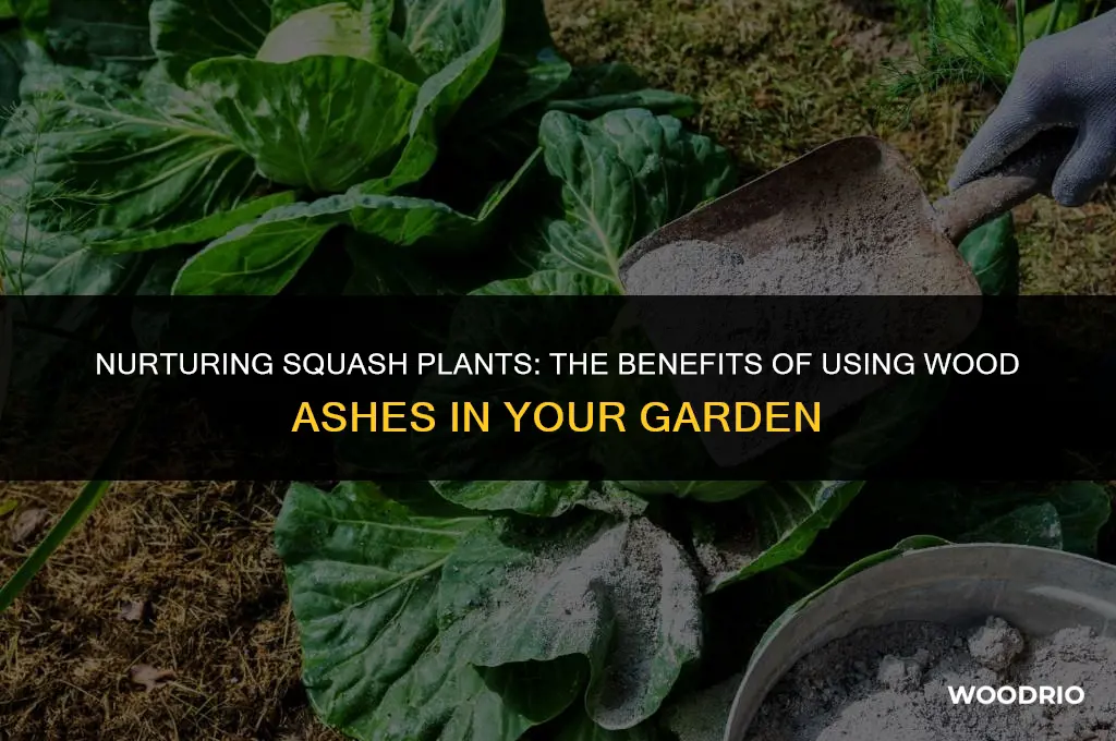 are wood ashes good for squash plants
