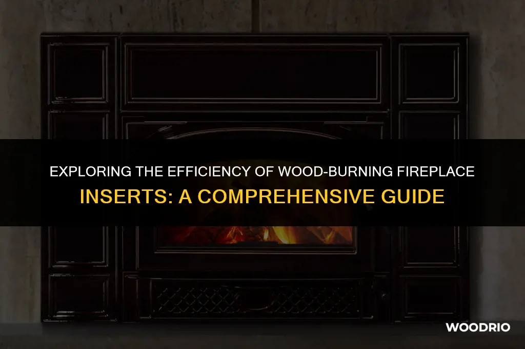 are wood burning fireplace inserts efficient