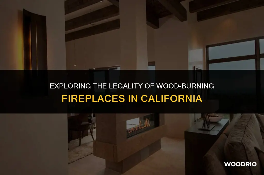 are wood burning fireplaces illegal in california
