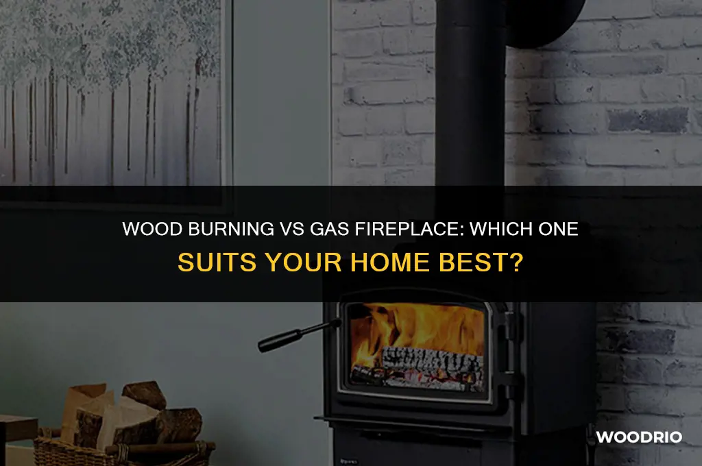 are wood burning vs gas fireplace