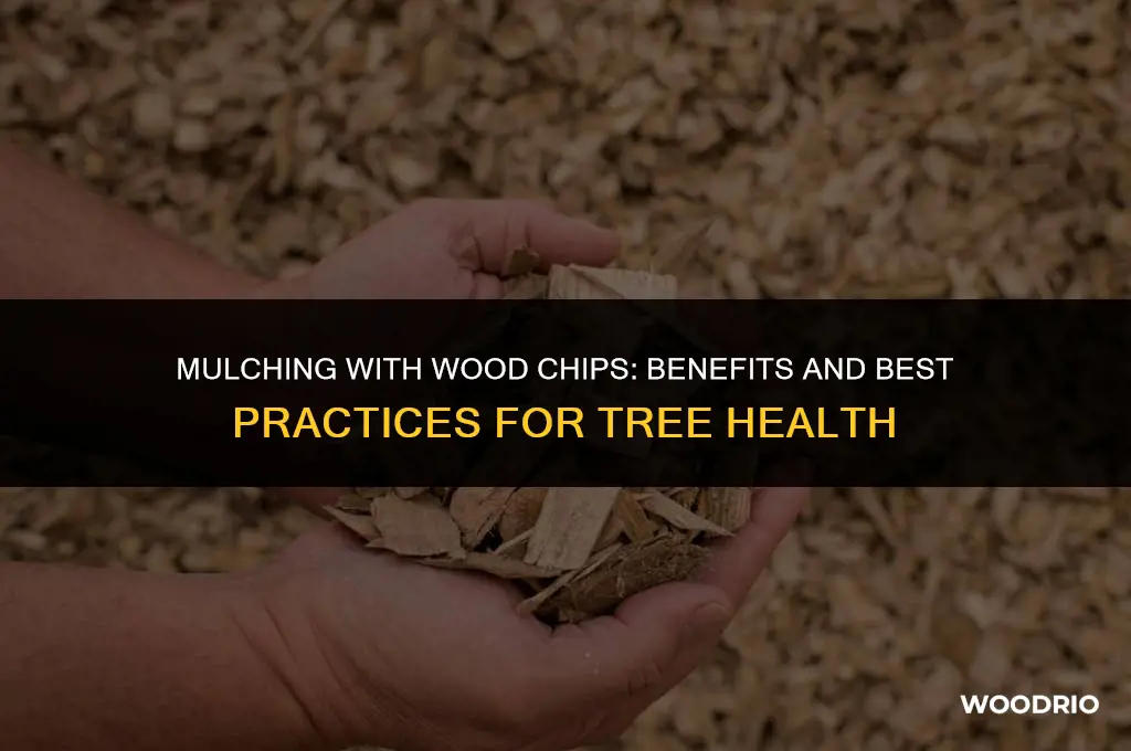 are wood chips good around trees