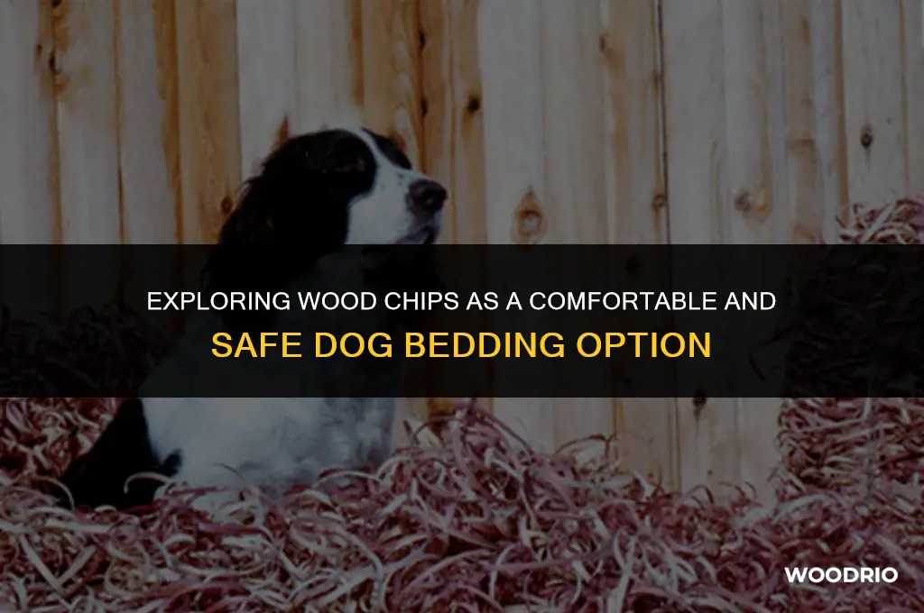 are wood chips good dog bedding