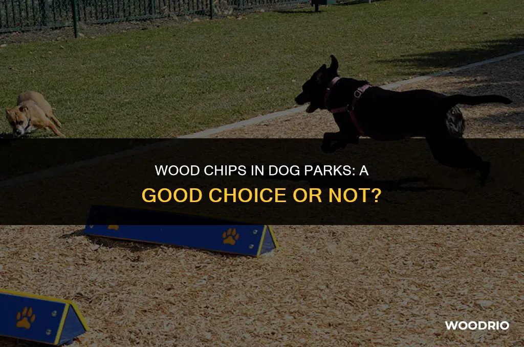 are wood chips good for a dog park