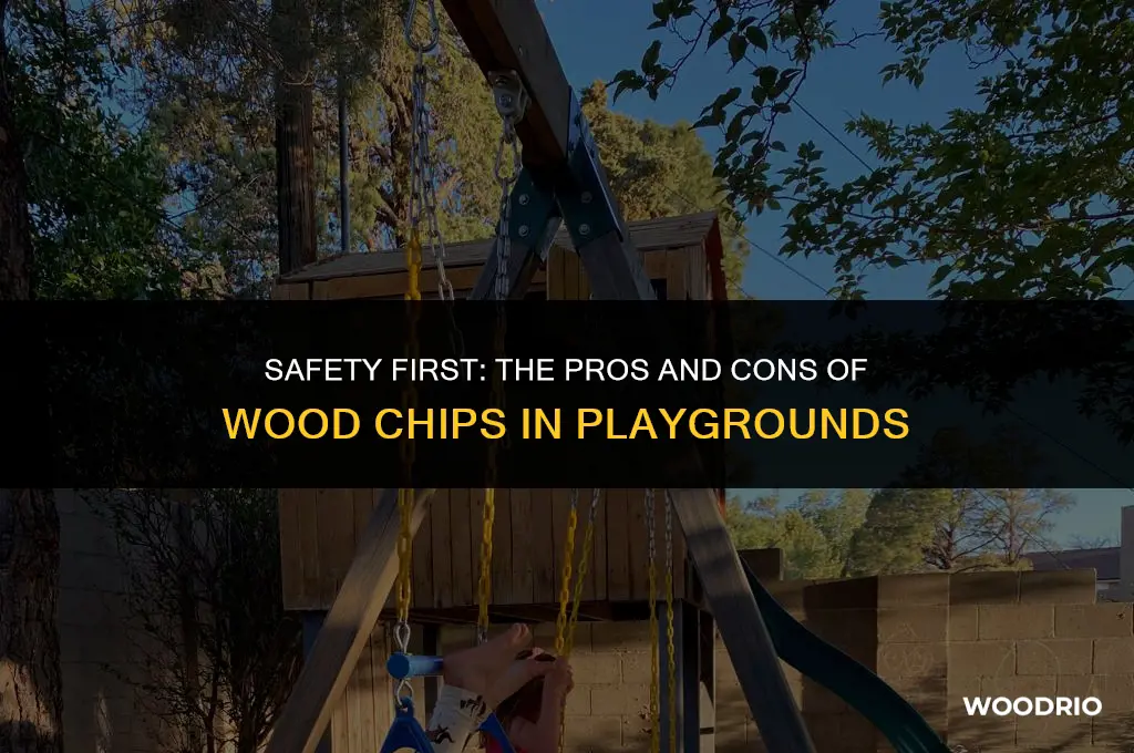 are wood chips good for a playground