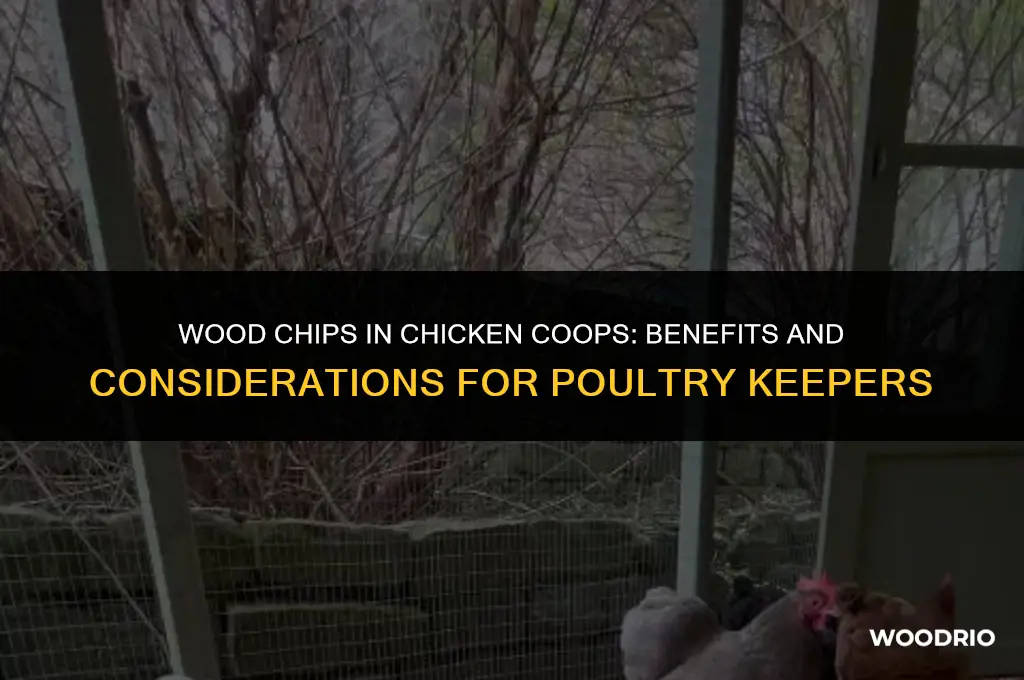 are wood chips good for chicken coops