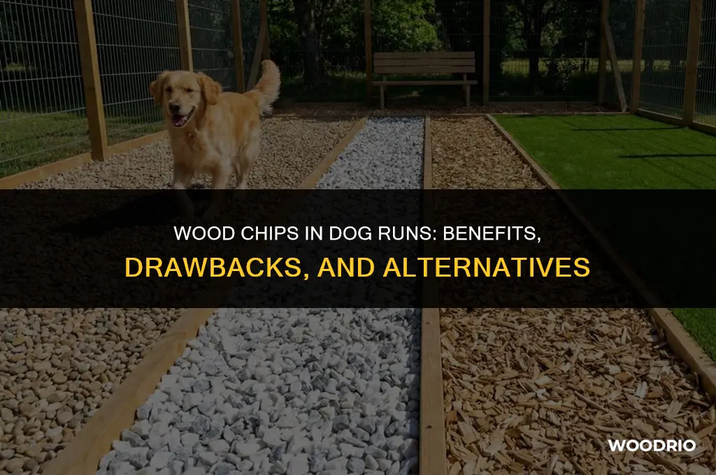 are wood chips good for dog runs