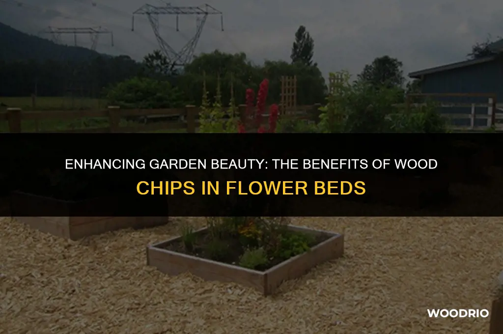 are wood chips good for flower beds
