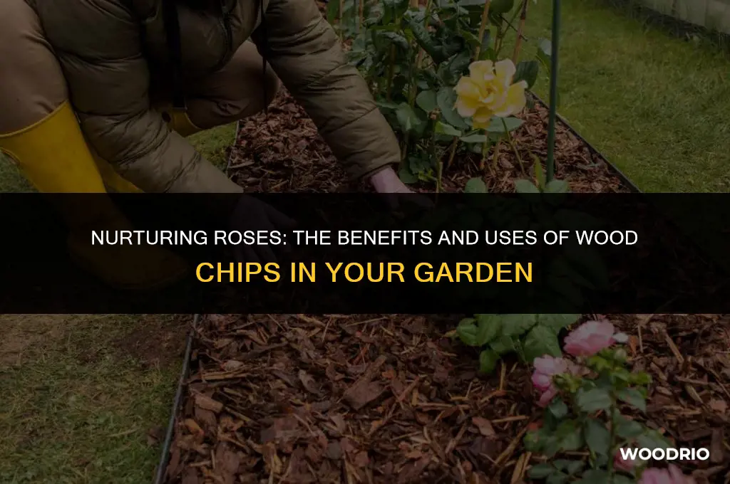 are wood chips good for roses
