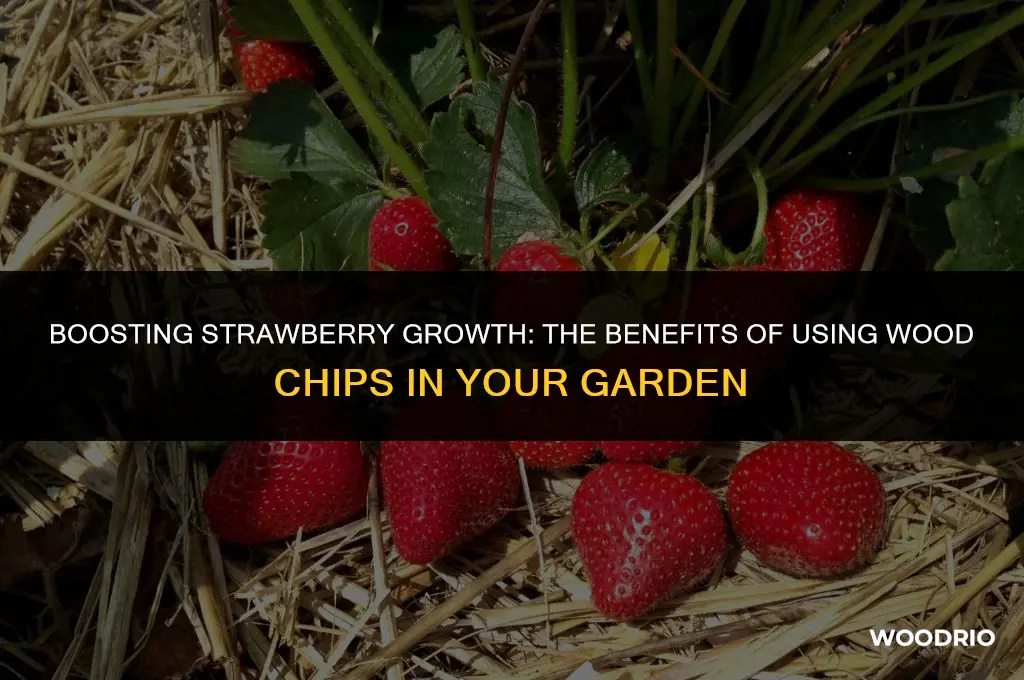 are wood chips good for strawberries