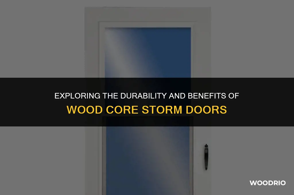 are wood core storm doors good