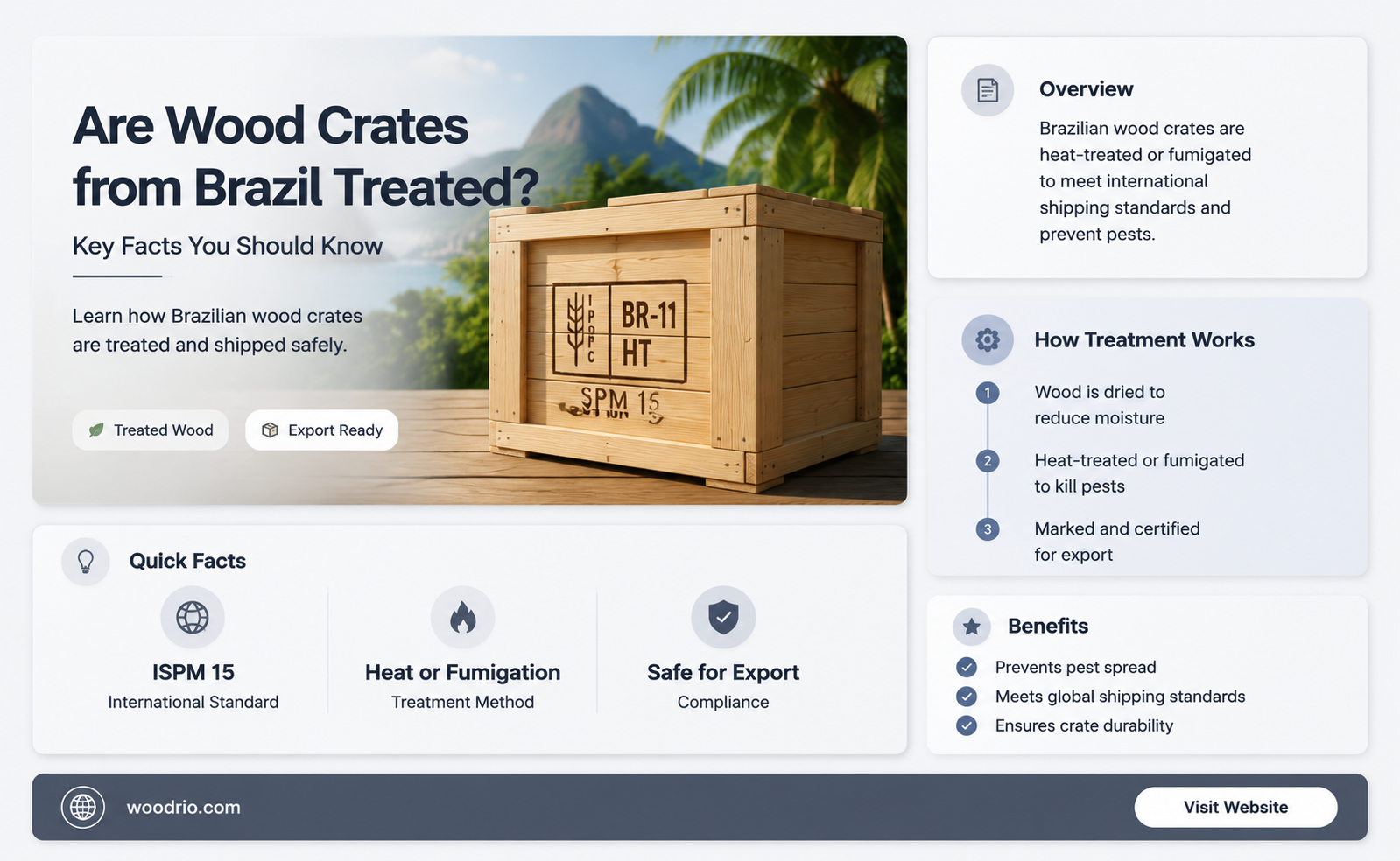 are wood crates from brzail treated