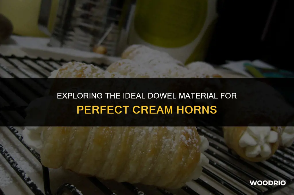 are wood dowels best for cream horns