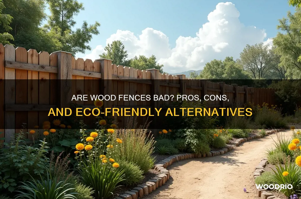 are wood fences bad