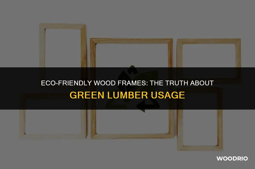 are wood frames made of green lumber