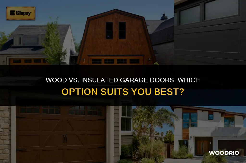 are wood garage doors better than insulated garage doors