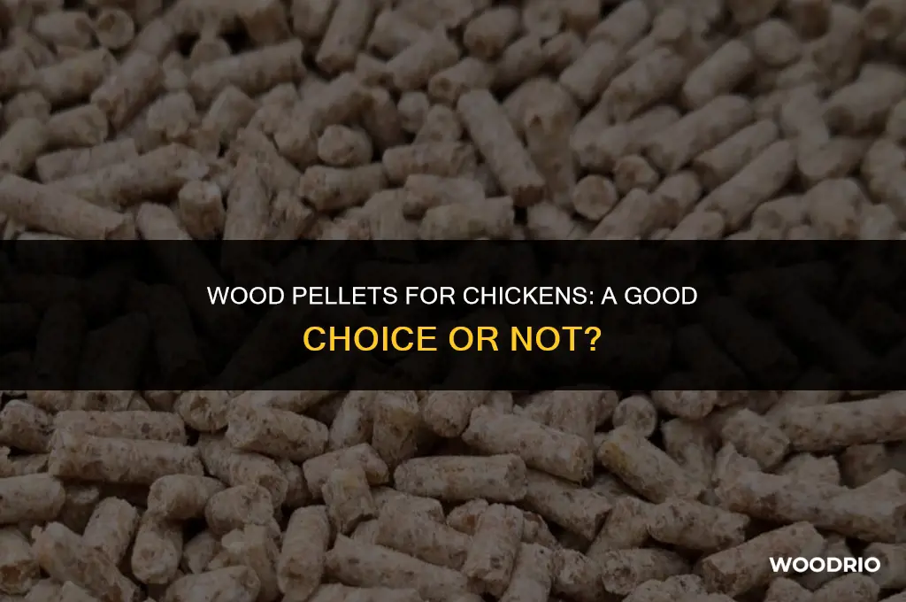 are wood pellets good for chickens